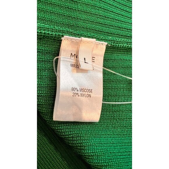 MONSE Keyhole Rib Body-Con green Sweater Dress SIZE L - Picture 11 of 12